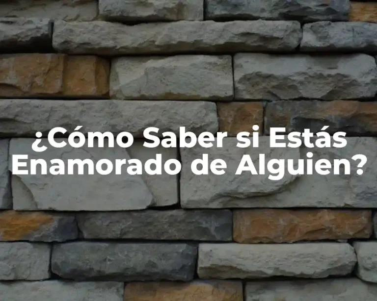 ¿Cómo Saber si Estás Enamorado de Alguien?