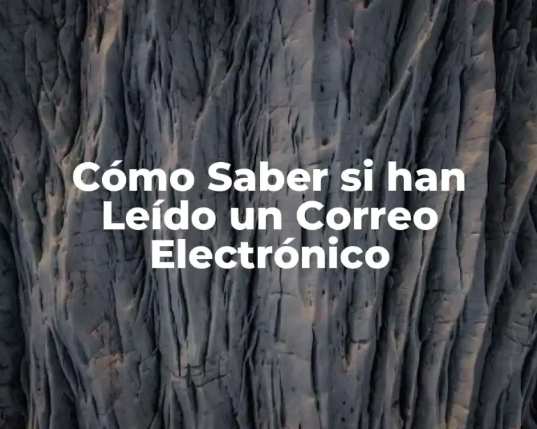 Cómo Saber si han Leído un Correo Electrónico
