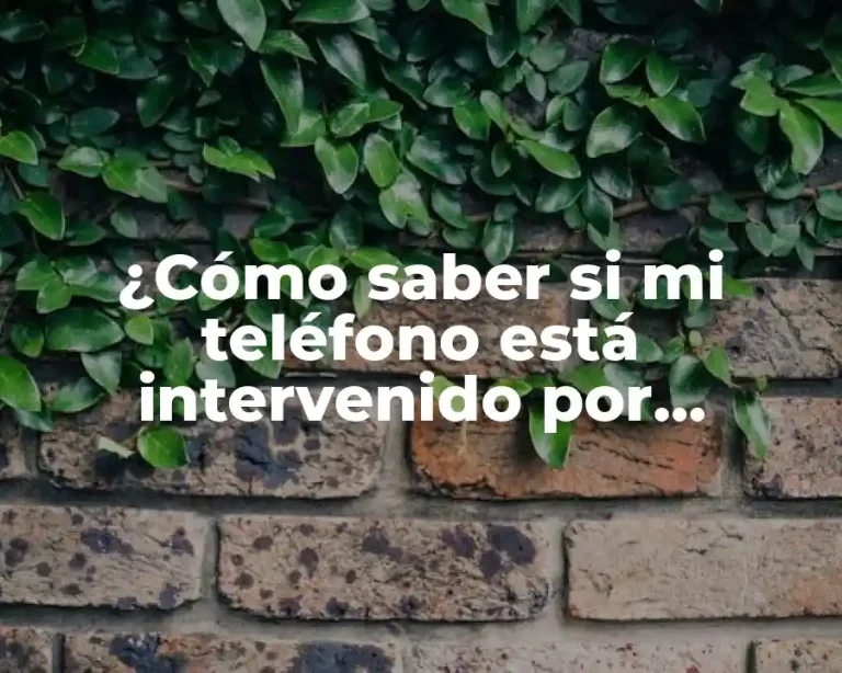 ¿Cómo saber si mi teléfono está intervenido por WhatsApp?