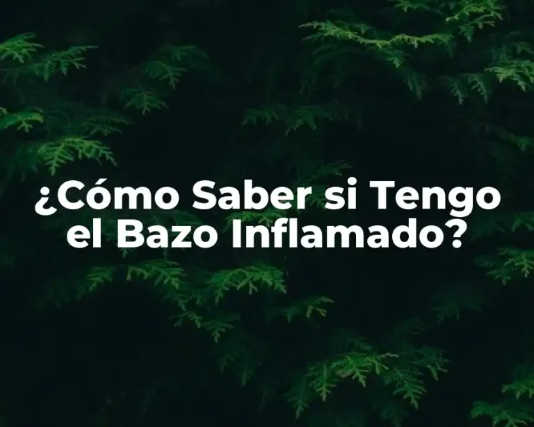 ¿Cómo Saber si Tengo el Bazo Inflamado?