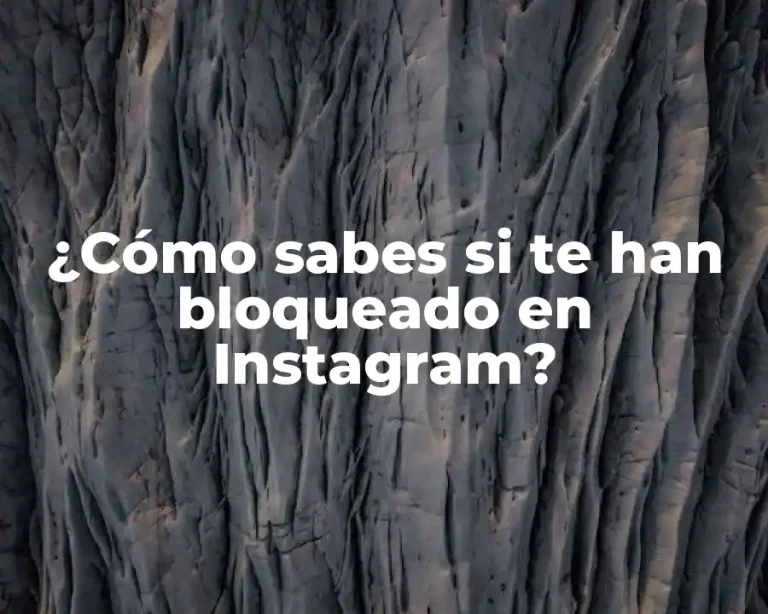 ¿Cómo sabes si te han bloqueado en Instagram?