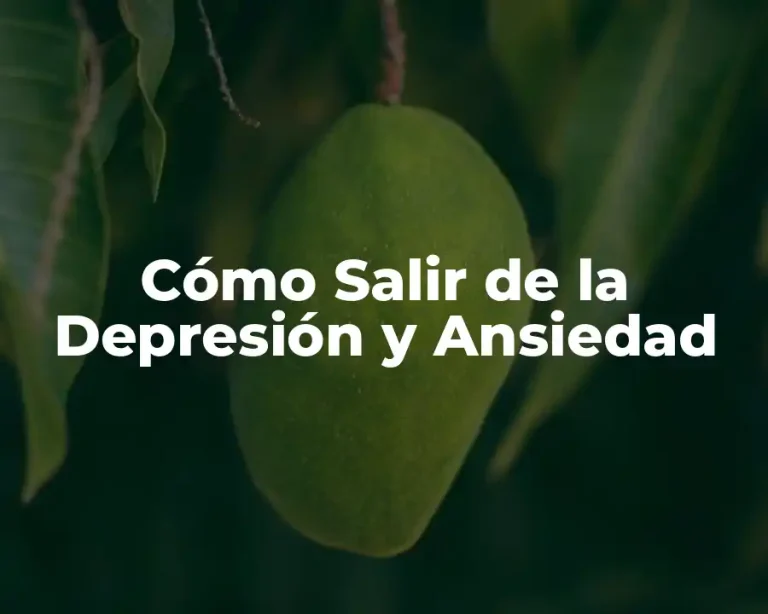 Cómo Salir de la Depresión y Ansiedad