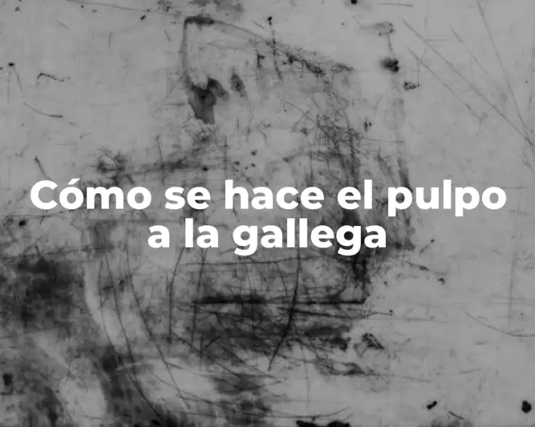 Cómo se hace el pulpo a la gallega