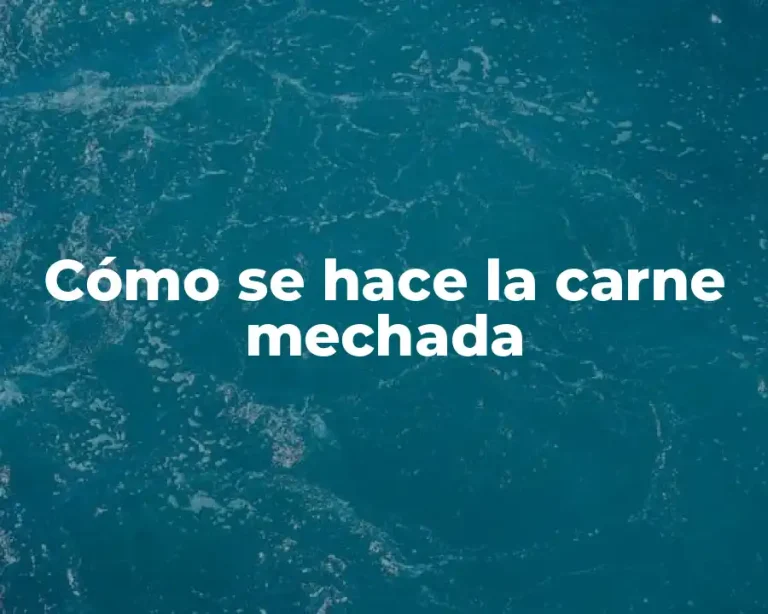 Cómo se hace la carne mechada