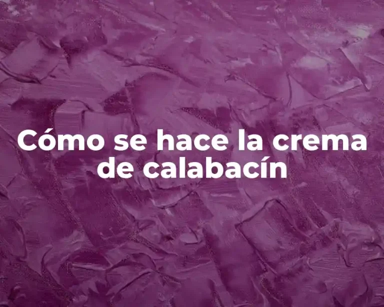 Cómo se hace la crema de calabacín