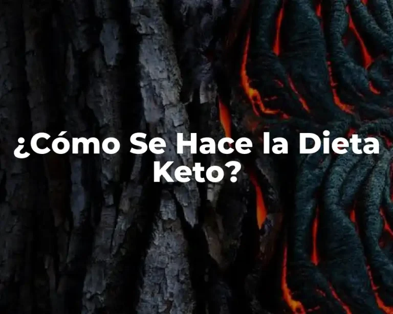 ¿Cómo Se Hace la Dieta Keto?