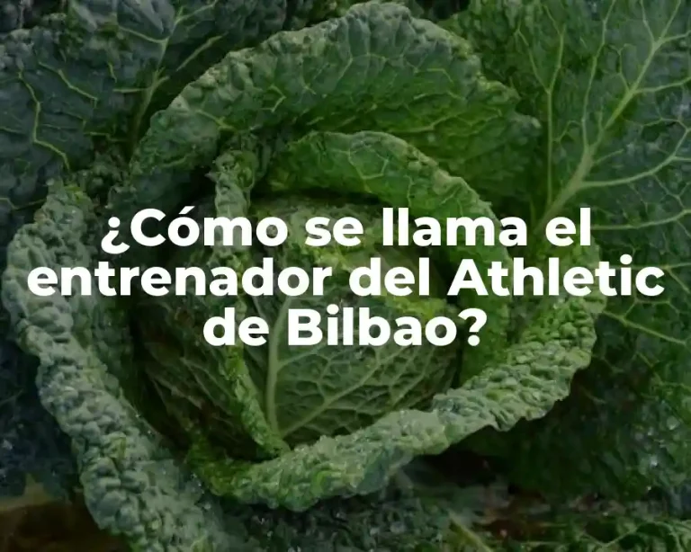 ¿Cómo se llama el entrenador del Athletic de Bilbao?