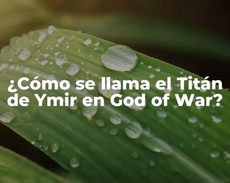 ¿Cómo se llama el Titán de Ymir en God of War?