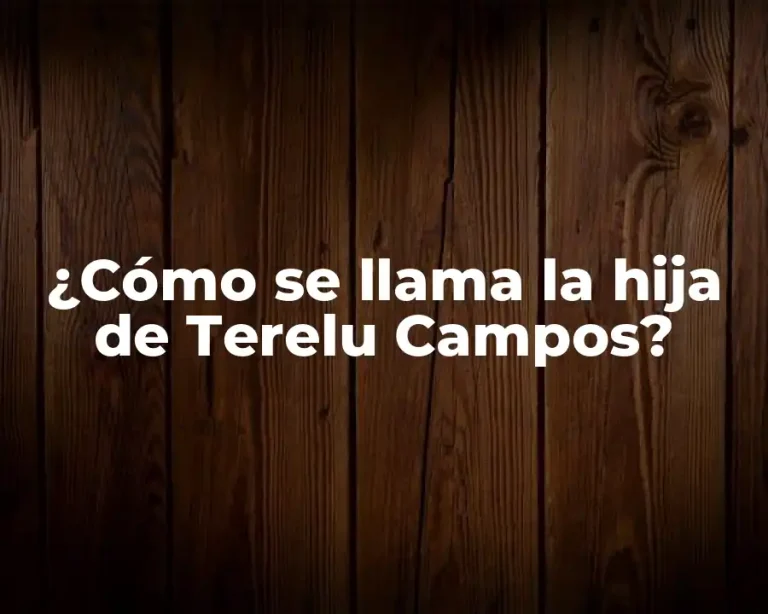 ¿Cómo se llama la hija de Terelu Campos?