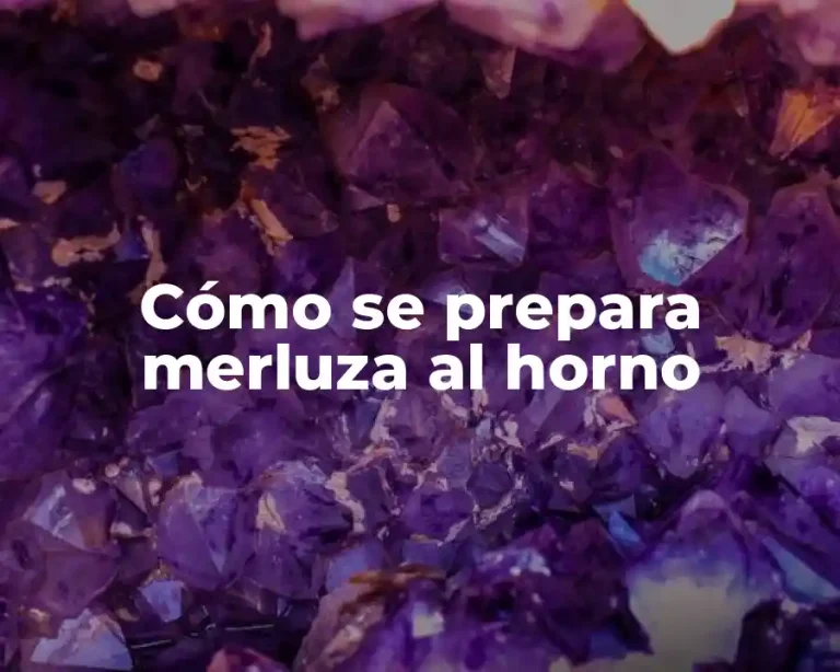 Cómo se prepara merluza al horno