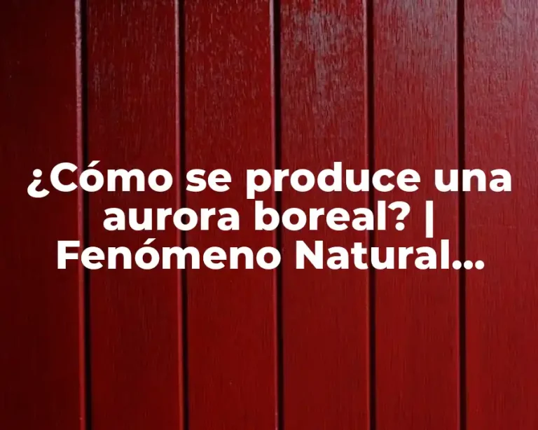 ¿Cómo se produce una aurora boreal? | Fenómeno Natural Asombroso