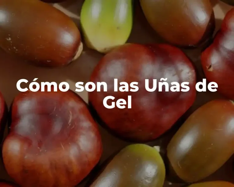 Cómo son las Uñas de Gel