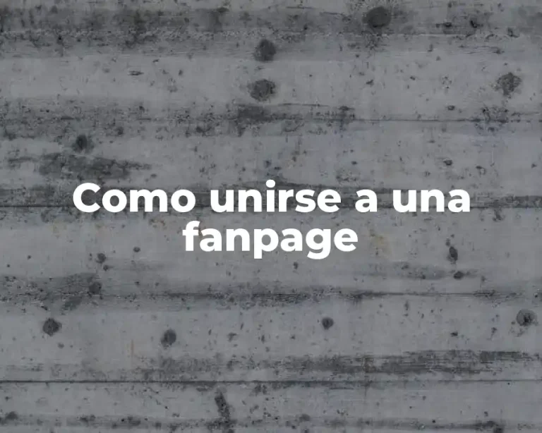 Como unirse a una fanpage