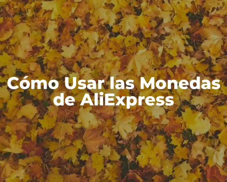 Cómo Usar las Monedas de AliExpress