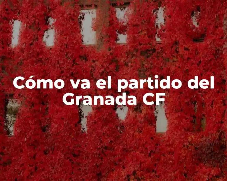 Cómo va el partido del Granada CF