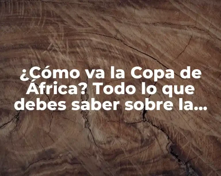 ¿Cómo va la Copa de África? Todo lo que debes saber sobre la competición