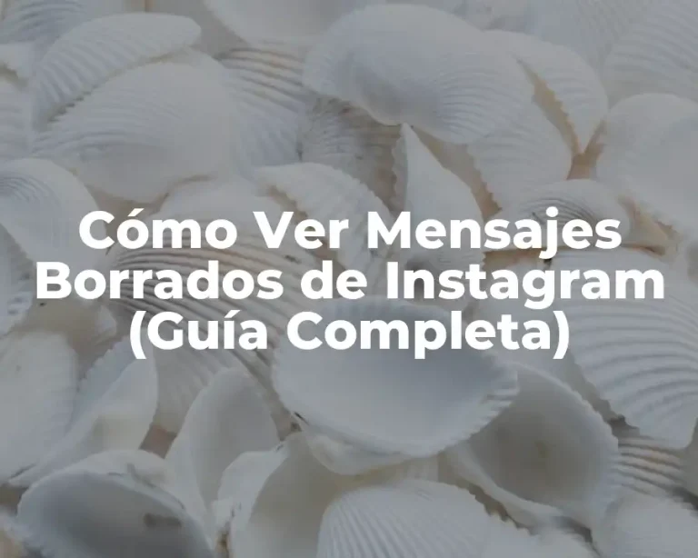 Cómo Ver Mensajes Borrados de Instagram (Guía Completa)