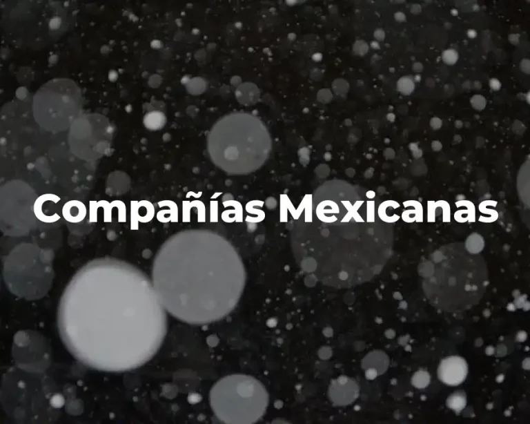 Compañías Mexicanas