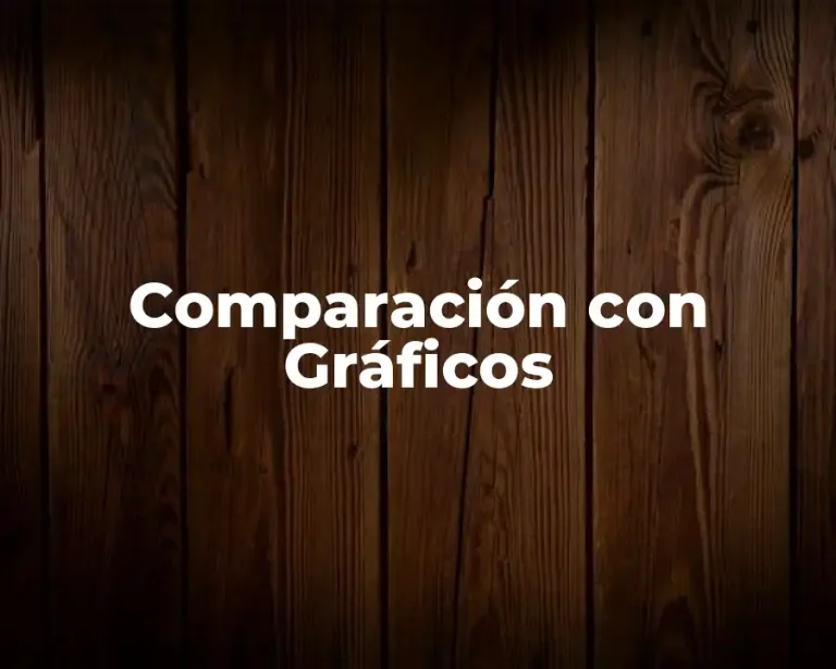 Comparación con Gráficos