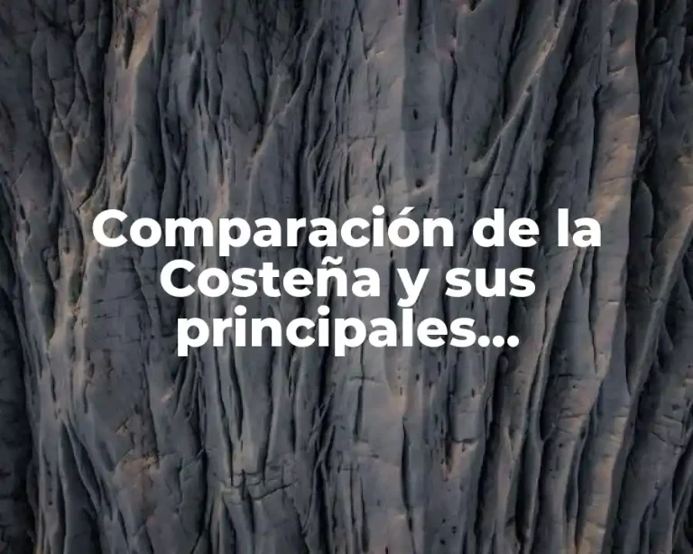 Comparación de la Costeña y sus principales competidores