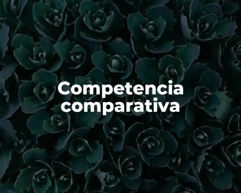 Competencia comparativa