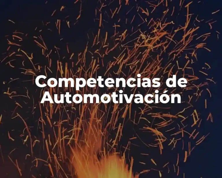 Competencias de Automotivación