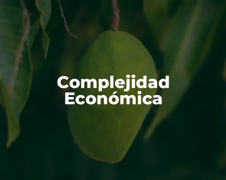 Complejidad Económica