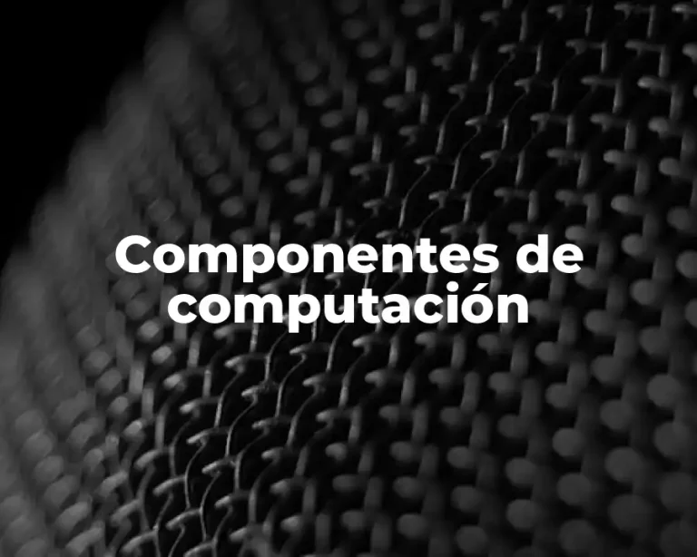 Componentes de computación