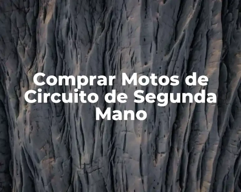 Comprar Motos de Circuito de Segunda Mano