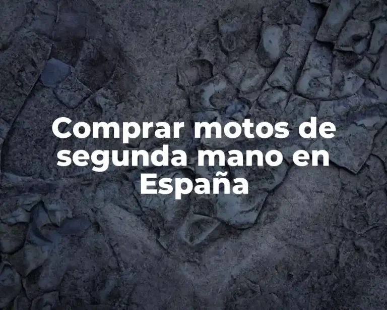 Comprar motos de segunda mano en España