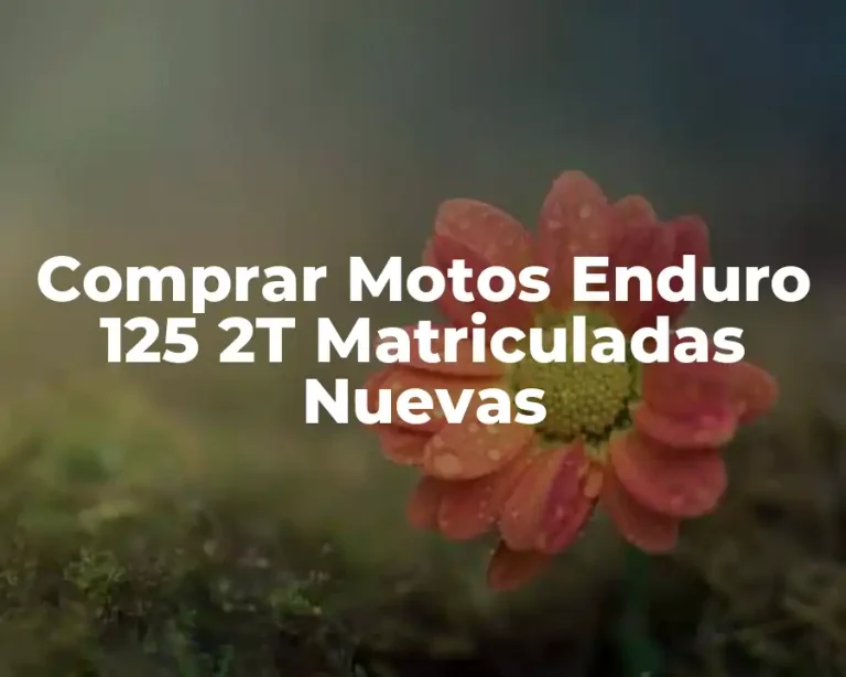 Comprar Motos Enduro 125 2T Matriculadas Nuevas