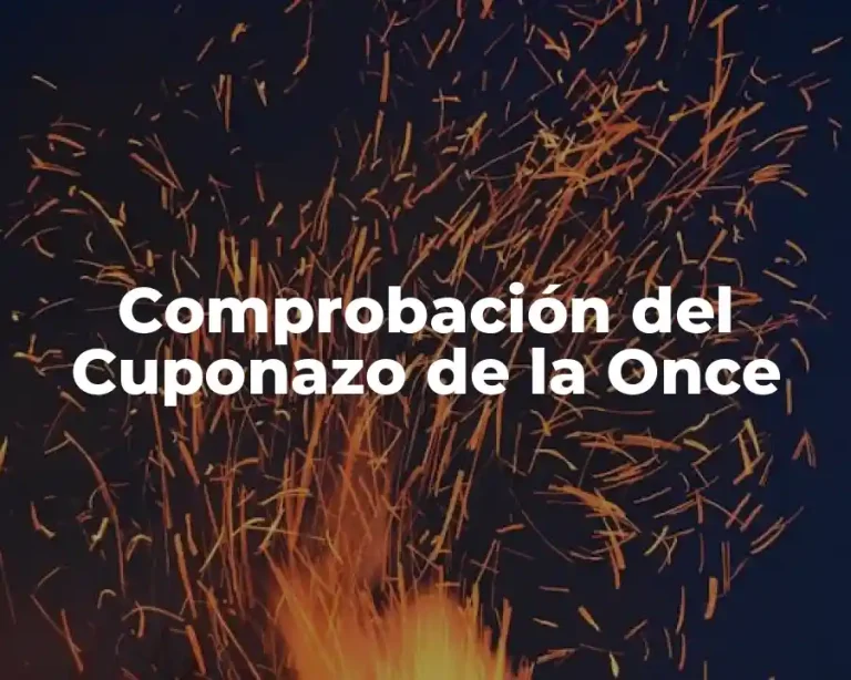 Comprobación del Cuponazo de la Once