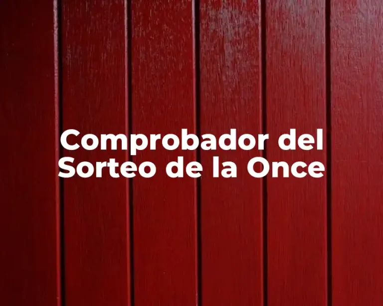 Comprobador del Sorteo de la Once