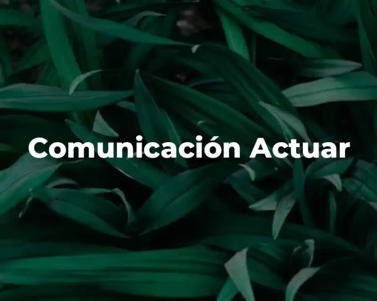 Comunicación Actuar