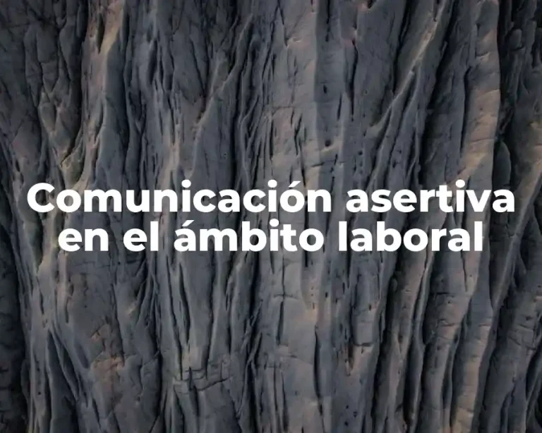 Comunicación asertiva en el ámbito laboral