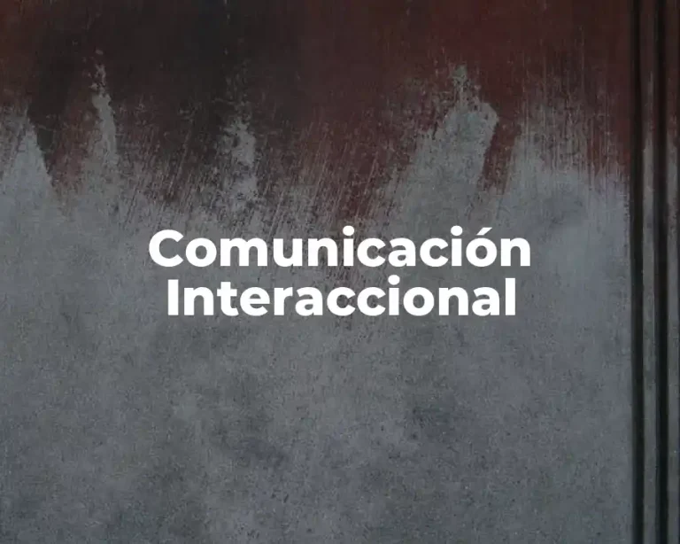 Comunicación Interaccional