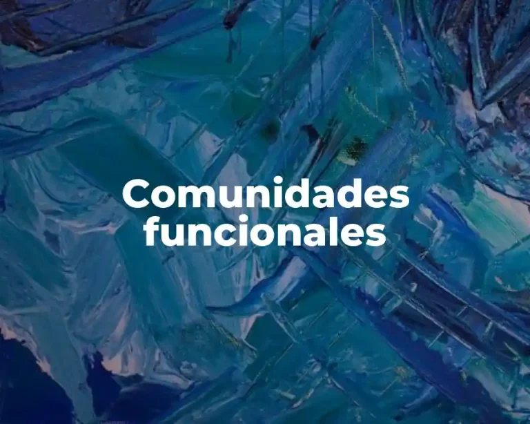 Comunidades funcionales