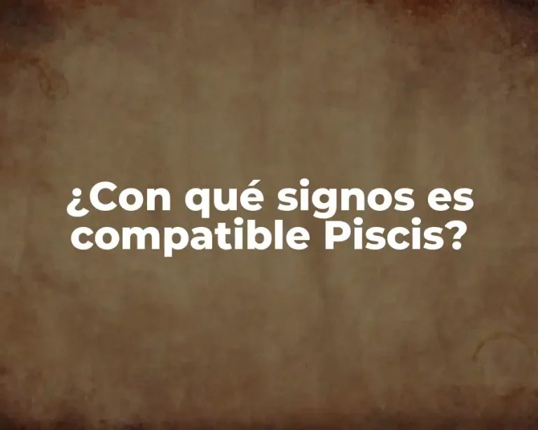 ¿Con qué signos es compatible Piscis?