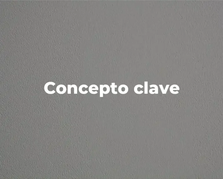 Concepto clave