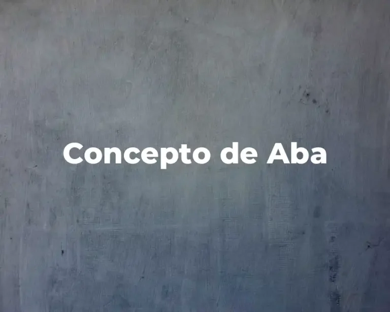 Concepto de Aba