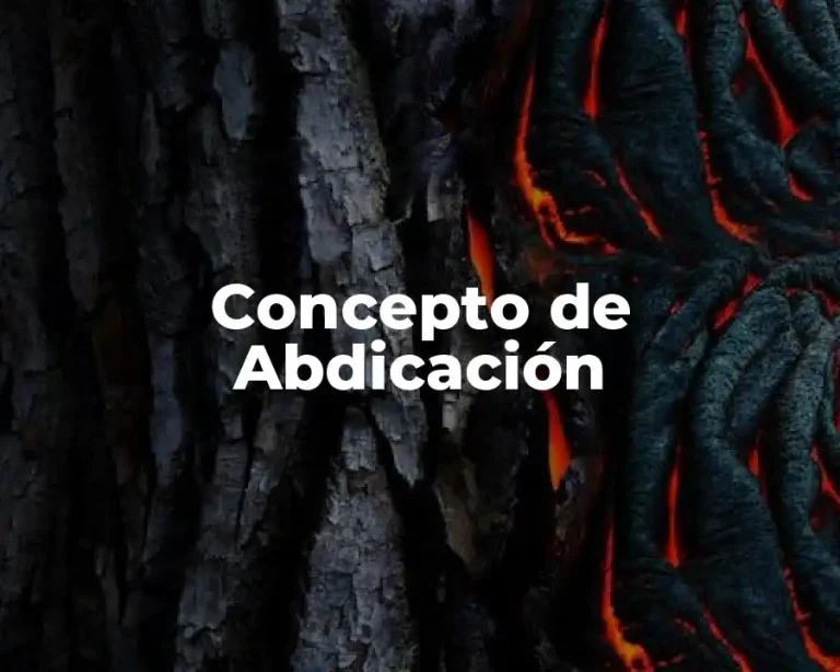 Concepto de Abdicación