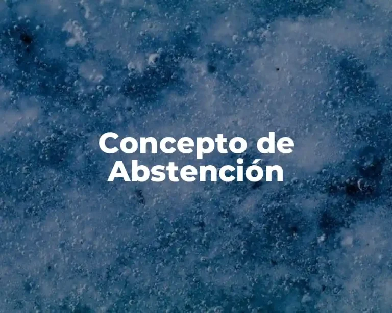 Concepto de Abstención