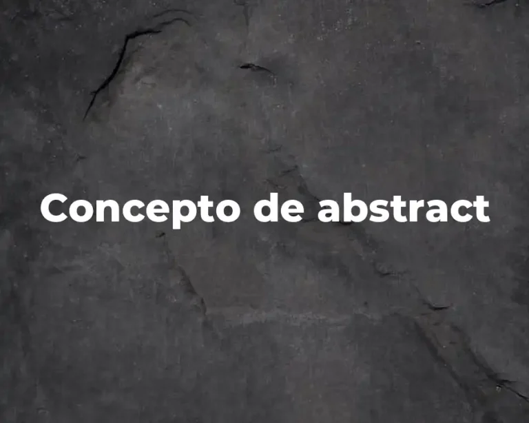 Concepto de abstract