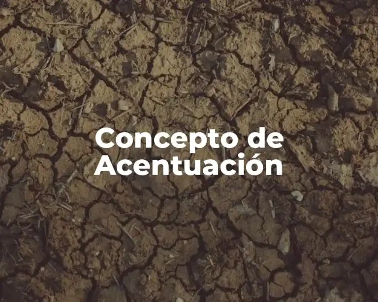 Concepto de Acentuación