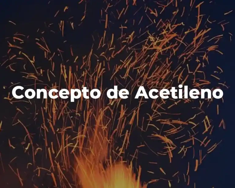 Concepto de Acetileno