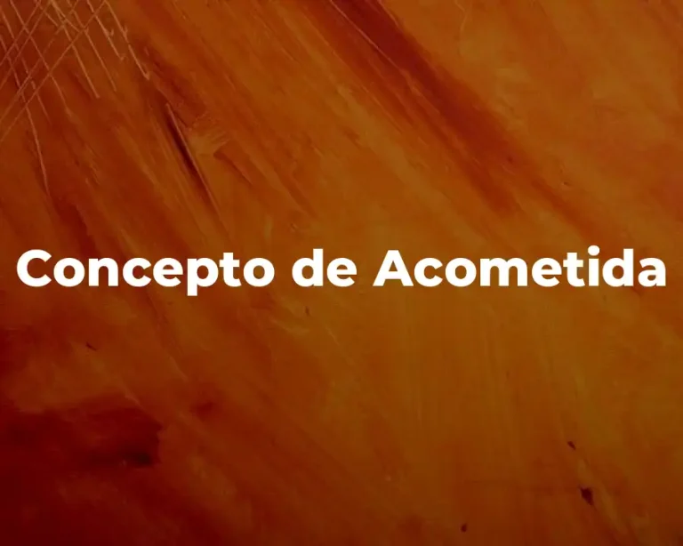 Concepto de Acometida
