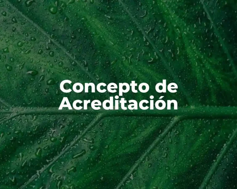 Concepto de Acreditación