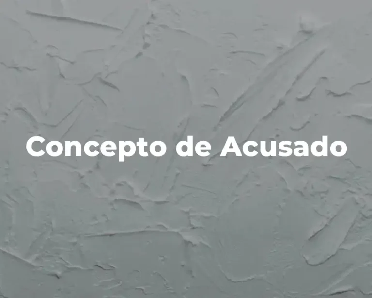 Concepto de Acusado