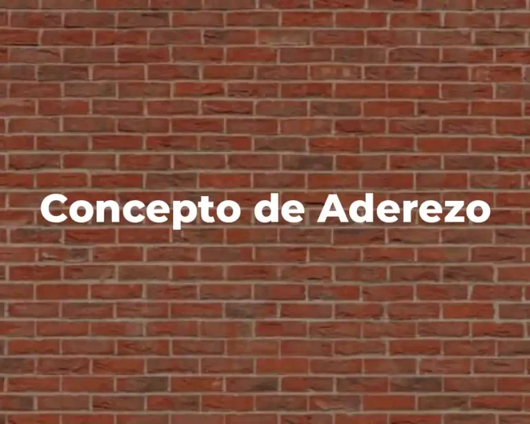 Concepto de Aderezo