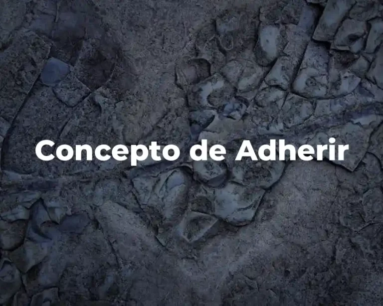 Concepto de Adherir